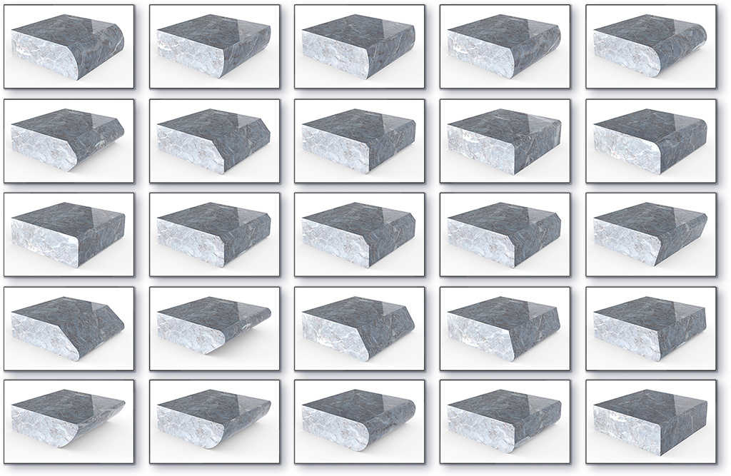 stone Edge examples | 可磨边边缘类型