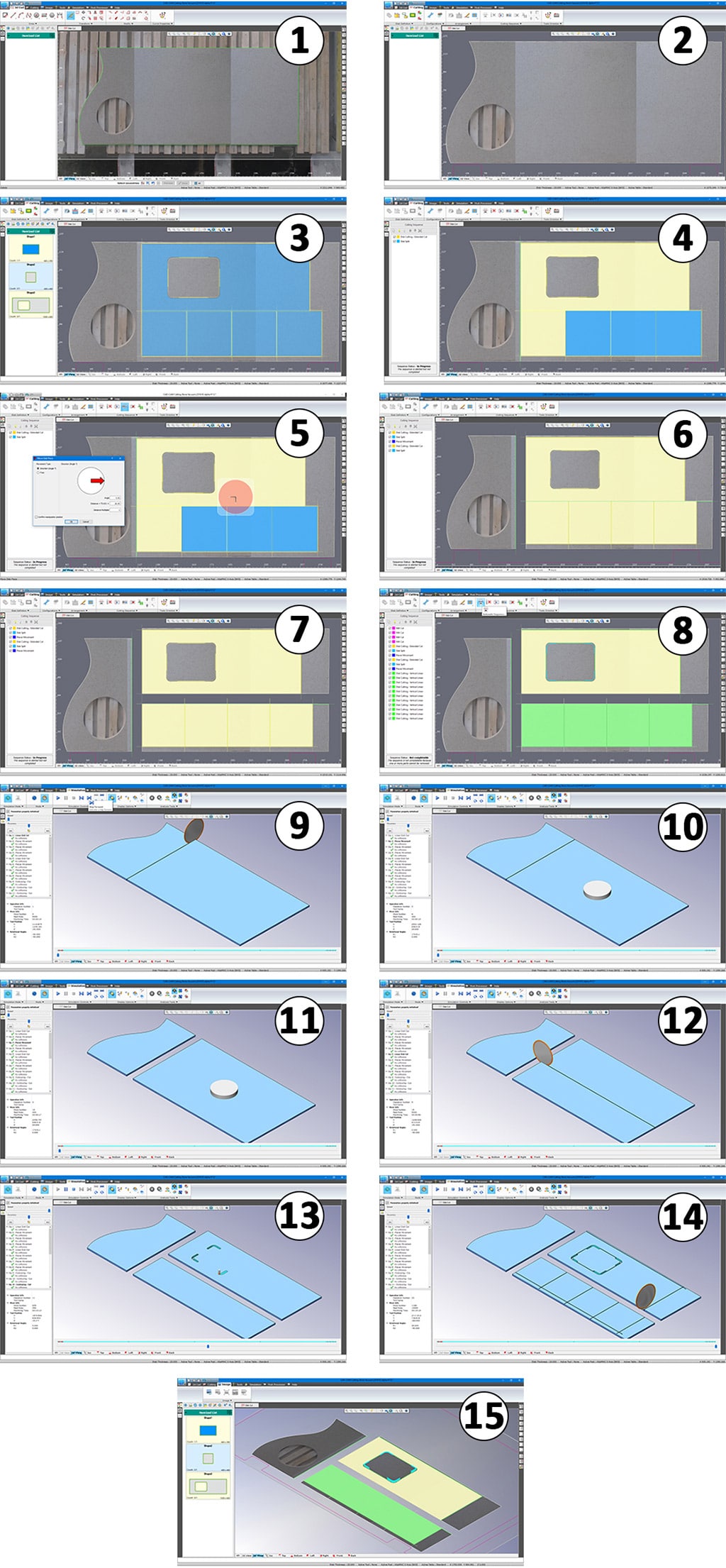 CNC Bridge Saw Orbit Software | CNC五轴数控桥切机软件操作界面
