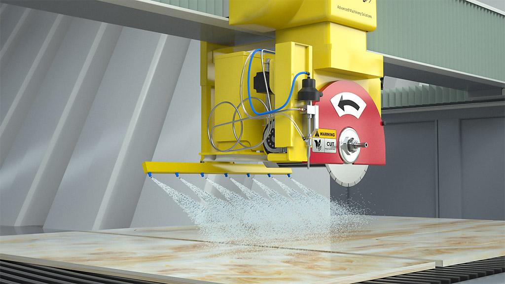 stone sawjet washing apparatus