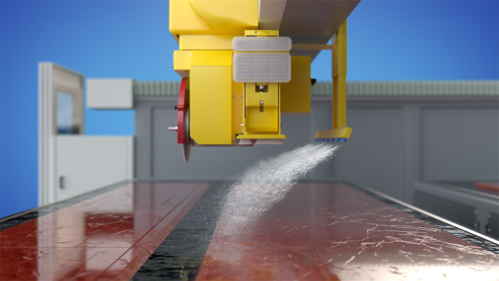 CNC Sawjet & bridge saw washing