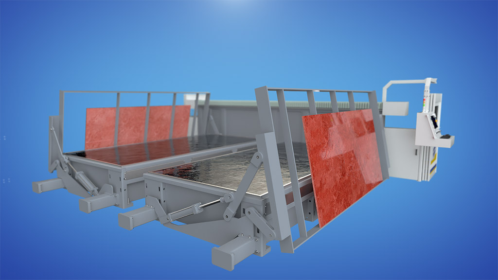 CNC Sawjet Tilting table