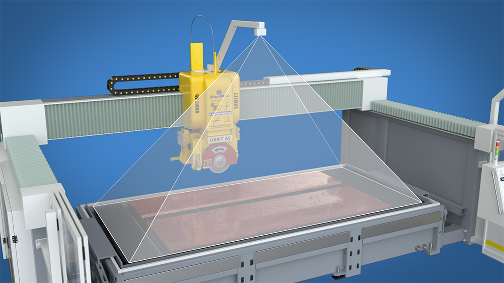 CNC bridge saw Camera