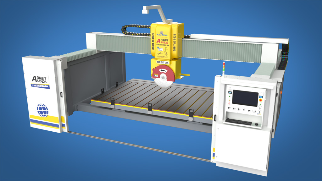 5 Axis Stone CNC Bridge Saw A5 D625