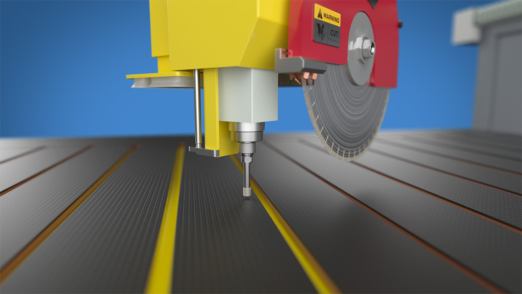 5 Axis Stone CNC Bridge Saw A5 D625