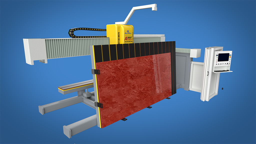 5 Axis Stone CNC Bridge Saw A5 D625 Table