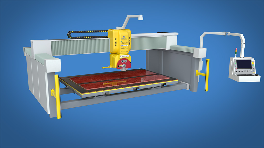 5 axis stone CNC Bridge Saw