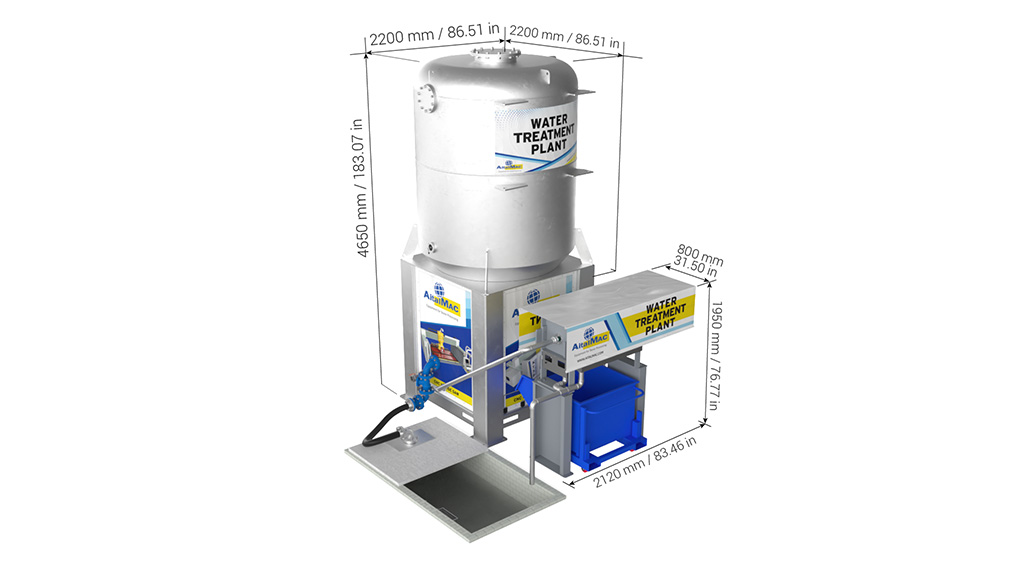 Water treatment plant Size